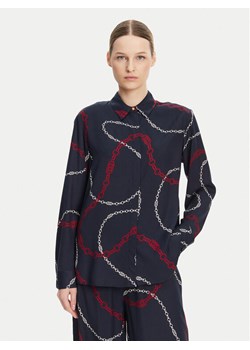 Tommy Hilfiger Koszula WW0WW44045 Granatowy Relaxed Fit ze sklepu MODIVO w kategorii Koszule damskie - zdjęcie 182621305