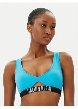Calvin Klein Swimwear Góra od bikini KW0KW02745 Niebieski ze sklepu MODIVO w kategorii Stroje kąpielowe - zdjęcie 182621347