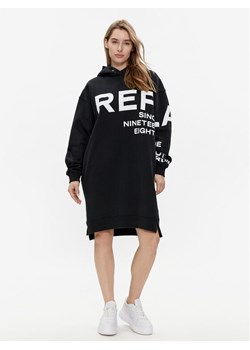 Replay Sukienka dzianinowa W9068.000.23190P Czarny Relaxed Fit ze sklepu MODIVO w kategorii Sukienki - zdjęcie 182621416