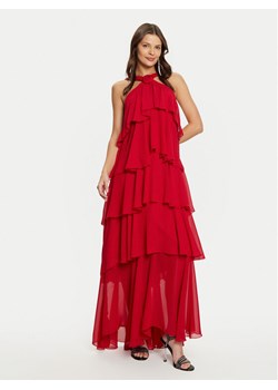 Vero Moda Sukienka wieczorowa Felicia 10295237 Czerwony Slim Fit ze sklepu MODIVO w kategorii Sukienki - zdjęcie 182621466