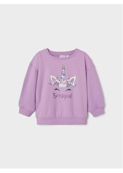 NAME IT Bluza 13218917 Fioletowy Box Fit ze sklepu MODIVO w kategorii Bluzy dziewczęce - zdjęcie 182621508
