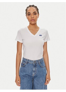 Hugo T-Shirt Classic 50513667 Biały Regular Fit ze sklepu MODIVO w kategorii Bluzki damskie - zdjęcie 182621519