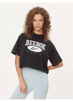 Reebok T-Shirt Classics Big Logo IL4636 Czarny Regular Fit ze sklepu MODIVO w kategorii Bluzki damskie - zdjęcie 182621558
