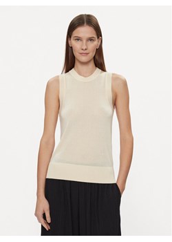 Tommy Hilfiger Sweter Md Lyocell Silk Blend Vest WW0WW40980 Żółty Regular Fit ze sklepu MODIVO w kategorii Swetry damskie - zdjęcie 182621577