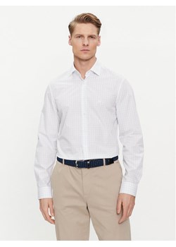 Calvin Klein Koszula K10K112303 Biały Fitted Fit ze sklepu MODIVO w kategorii Koszule męskie - zdjęcie 182621625