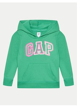 Gap Bluza 889803-03 Zielony Regular Fit ze sklepu MODIVO w kategorii Bluzy dziewczęce - zdjęcie 182621685