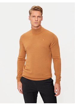 KARL LAGERFELD Golf 655058 544399 Brązowy Regular Fit ze sklepu MODIVO w kategorii Swetry męskie - zdjęcie 182621948