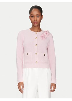 Luisa Spagnoli Kardigan 100023 Różowy Regular Fit ze sklepu MODIVO w kategorii Swetry damskie - zdjęcie 182621956