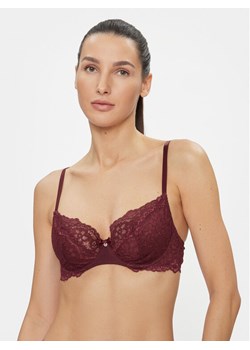 Hunkemöller Biustonosz balkonetka Marine 202706 Bordowy ze sklepu MODIVO w kategorii Biustonosze - zdjęcie 182622168