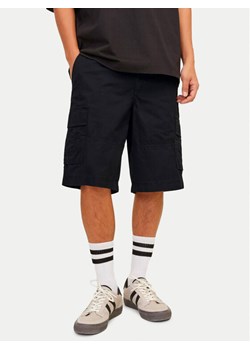 Jack&Jones Szorty materiałowe Jpstcole 12253222 Czarny Loose Fit ze sklepu MODIVO w kategorii Spodenki męskie - zdjęcie 182622236