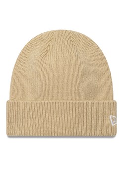 New Era Czapka Wool Cuff Knit Beanie 60424812 Beżowy ze sklepu MODIVO w kategorii Czapki zimowe damskie - zdjęcie 182622327