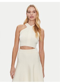 Guess Top W5GR32 Z2XY0 Biały Regular Fit ze sklepu MODIVO w kategorii Bluzki damskie - zdjęcie 182622347