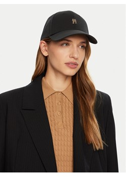 Tommy Hilfiger Czapka z daszkiem AW0AW16843 Czarny ze sklepu MODIVO w kategorii Czapki z daszkiem damskie - zdjęcie 182622355