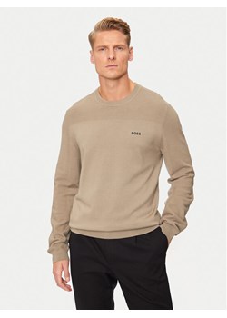 BOSS Sweter Momentum-X_Cn 50498559 Beżowy Regular Fit - id: 0000304240874 - marki BOSS HUGO BOSS - 182622408 BOSS Sweter Momentum-X_Cn 50498559 Beżowy Regular Fit ze sklepu MODIVO w kategorii Swetry męskie - zdjęcie 182622408
