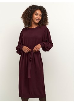 Kaffe Sukienka codzienna Kajess 10506961 Bordowy Slim Fit ze sklepu MODIVO w kategorii Sukienki - zdjęcie 182622675