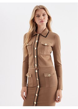 Marciano Guess Kardigan 3YGR00 5036Z Beżowy Regular Fit ze sklepu MODIVO w kategorii Swetry damskie - zdjęcie 182622687
