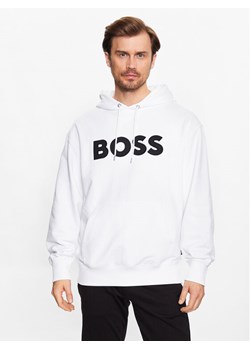 Boss Bluza 50486243 Biały Regular Fit ze sklepu MODIVO w kategorii Bluzy męskie - zdjęcie 182622746