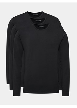 Tommy Hilfiger Komplet 3 longsleeve UM0UM03022 Czarny Slim Fit ze sklepu MODIVO w kategorii T-shirty męskie - zdjęcie 182622765