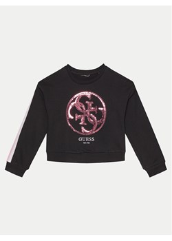 Guess Bluza J5RQ02 KAD74 Czarny Regular Fit ze sklepu MODIVO w kategorii Bluzy chłopięce - zdjęcie 182622779