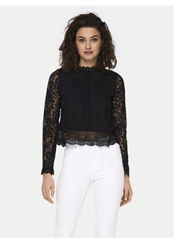 ONLY Bluzka New Karo 15276400 Czarny Regular Fit ze sklepu MODIVO w kategorii Bluzki damskie - zdjęcie 182622795