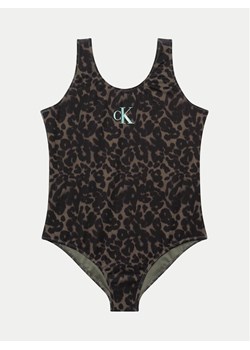 Calvin Klein Swimwear Strój kąpielowy KY0KY00070 Czarny ze sklepu MODIVO w kategorii Stroje kąpielowe - zdjęcie 182622828
