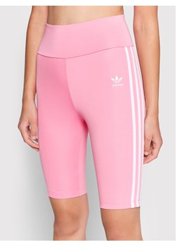 adidas Kolarki adicolor Classics Primeblue HL6769 Różowy Extra Slim Fit ze sklepu MODIVO w kategorii Szorty - zdjęcie 182622989
