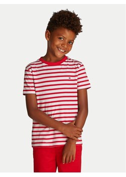 Tommy Hilfiger T-Shirt Essential KB0KB06879 Czerwony Regular Fit ze sklepu MODIVO w kategorii T-shirty chłopięce - zdjęcie 182622997
