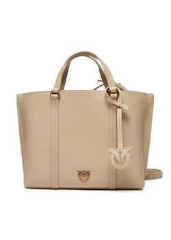 Pinko Torebka Carrie Shopper Classic AI 24-25 PLTT 102833 A1LF Beżowy ze sklepu MODIVO w kategorii Torebki damskie - zdjęcie 182623065