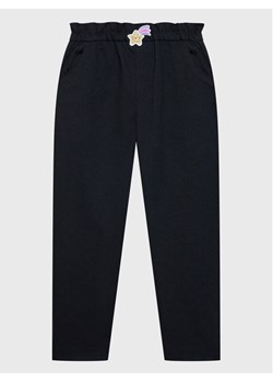 United Colors Of Benetton Spodnie materiałowe 4LAAGF00B Czarny Regular Fit ze sklepu MODIVO w kategorii Spodnie dziewczęce - zdjęcie 182623078