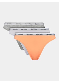 Calvin Klein Underwear Komplet 3 par stringów 000QD5209E Kolorowy ze sklepu MODIVO w kategorii Majtki damskie - zdjęcie 182623099
