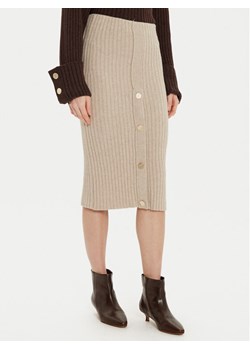ViCOLO Spódnica midi 55017S Beżowy Regular Fit ze sklepu MODIVO w kategorii Spódnice - zdjęcie 182623185