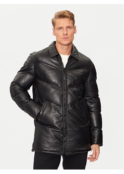 Serge Pariente Kurtka skórzana Mike Czarny Regular Fit ze sklepu MODIVO w kategorii Kurtki męskie - zdjęcie 182623205