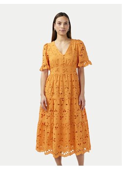 YAS Sukienka codzienna Kanikka 26033530 Pomarańczowy Regular Fit ze sklepu MODIVO w kategorii Sukienki - zdjęcie 182623287