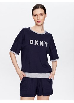 DKNY Piżama YI3919259 Granatowy Regular Fit ze sklepu MODIVO w kategorii Piżamy damskie - zdjęcie 182623345