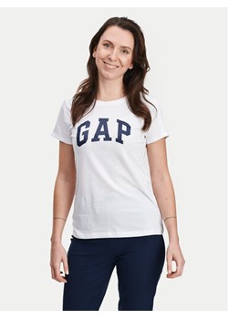 Gap T-Shirt 268820-06 Biały Regular Fit ze sklepu MODIVO w kategorii Bluzki damskie - zdjęcie 182623466