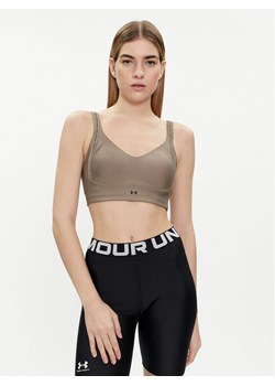 Under Armour Biustonosz sportowy Ua Infinity Low Strappy Bra 1384128-200 Szary Fitted Fit ze sklepu MODIVO w kategorii Biustonosze - zdjęcie 182623535