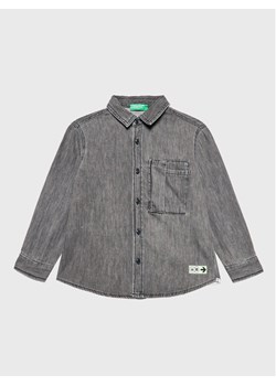 United Colors Of Benetton Koszula jeansowa 5AD6CQ00K Szary Regular Fit ze sklepu MODIVO w kategorii Koszule chłopięce - zdjęcie 182623555