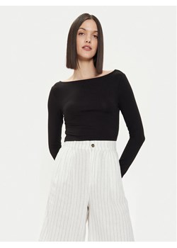 Gina Tricot Bluzka 22145 Czarny Slim Fit ze sklepu MODIVO w kategorii Bluzki damskie - zdjęcie 182623626