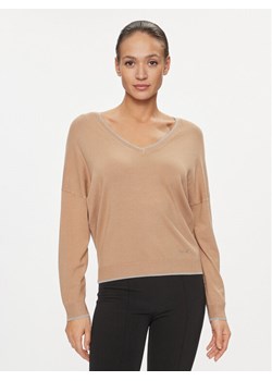 Liu Jo Sweter MF3392 MS49I Brązowy Regular Fit ze sklepu MODIVO w kategorii Swetry damskie - zdjęcie 182623658