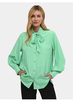 Kaffe Koszula Loren 10508188 Zielony Regular Fit ze sklepu MODIVO w kategorii Koszule damskie - zdjęcie 182623795