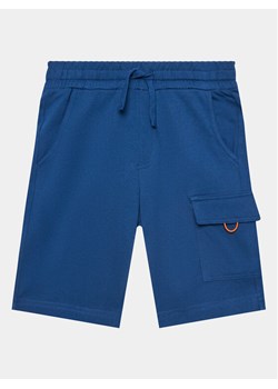 United Colors Of Benetton Szorty materiałowe 3BL0C901U Niebieski Regular Fit ze sklepu MODIVO w kategorii Spodenki chłopięce - zdjęcie 182623868