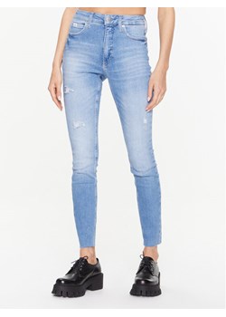 Calvin Klein Jeans Jeansy J20J220853 Niebieski Skinny Fit ze sklepu MODIVO w kategorii Jeansy damskie - zdjęcie 182623886