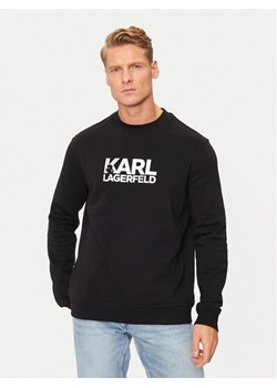 KARL LAGERFELD Bluza 705091 544917 Czarny Regular Fit ze sklepu MODIVO w kategorii Bluzy męskie - zdjęcie 182623925