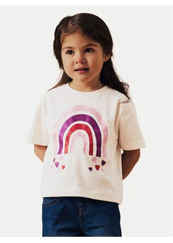 NAME IT T-Shirt Betria 13238045 Écru Regular Fit ze sklepu MODIVO w kategorii Bluzki dziewczęce - zdjęcie 182624158