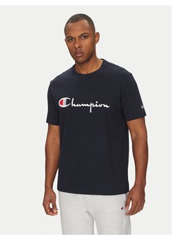 Champion T-Shirt 221621 Granatowy Standard Fit ze sklepu MODIVO w kategorii T-shirty męskie - zdjęcie 182624175
