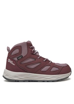 Jack Wolfskin Trekkingi Woodland 2 Texapore Mid K 4059831 Fioletowy ze sklepu MODIVO w kategorii Buty trekkingowe dziecięce - zdjęcie 182624186