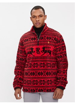 Polo Ralph Lauren Polar 710920196002 Czerwony Regular Fit ze sklepu MODIVO w kategorii Bluzy męskie - zdjęcie 182624255