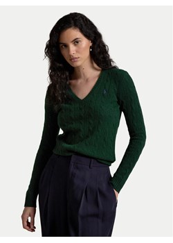Polo Ralph Lauren Sweter 211910422010 Zielony Slim Fit ze sklepu MODIVO w kategorii Swetry damskie - zdjęcie 182624257