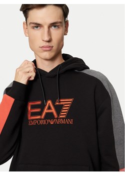 EA7 Emporio Armani Bluza 6DPM10 PJVTZ 1200 Czarny Regular Fit ze sklepu MODIVO w kategorii Bluzy męskie - zdjęcie 182624497
