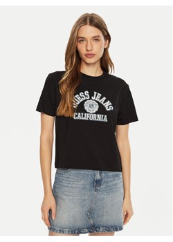 Guess T-Shirt W5RI43 K8HM0 Czarny Regular Fit ze sklepu MODIVO w kategorii Bluzki damskie - zdjęcie 182624698